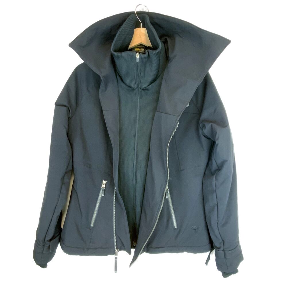 Mountain Hardwear Women's Insulated Motorcycle Style Coat Black Size Medium